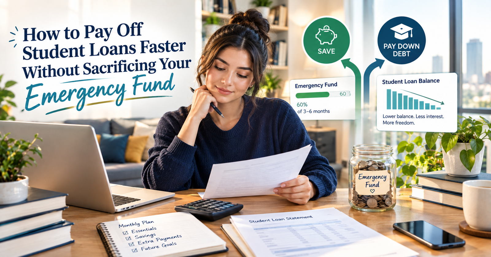 How to Pay Off Student Loans Faster Without Sacrificing Your Emergency Fund